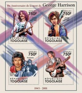 Togo 2011 MNH - 10th Anniversary of the death of George Harrison (1943-2001).