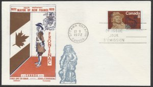 1972 #561 Frontenac FDC Overseas Mailers Cachet Ottawa