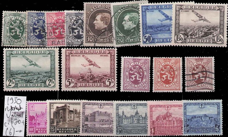 SMALL COLLECTION OF STAMPS FROM BELGIUM M & U VF