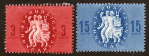 Hungary  Scott  723-724  Mint  Complete set