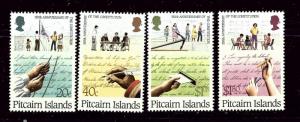 Pitcairn Is 315-18 MNH 1988 150th anniv of Constitution