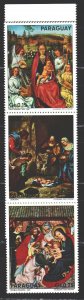 Paraguay. 1975. 2624-31. Christmas religious painting. MNH.