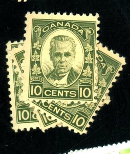 CANADA 190 (4) MINT FVF OG NH Cat $120