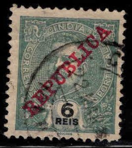 Portuguese India Scott 250 Used Republica overprint