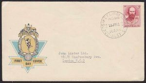 COCOS AUSTRALIA 1962 5d Stuart FDC cancelled at Cocos Island................4710