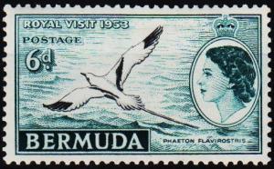 Bermuda. 1953 6d S.G.151 Mounted Mint