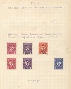 Germany Reich 1920s M&U on Pages (Apx 120 Items) ZK1223