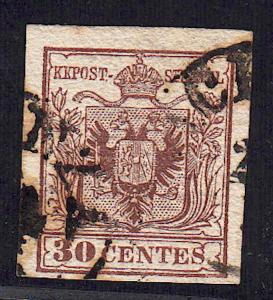 Austria Lombardy-Venetia #5, used, CV$ 28.00