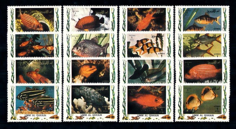 [47904] Umm al Qiwain 1972 Marine life Tropical fish  MNH