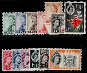 FIJI QEII SG298-310, 1954-59 complete set, NH MINT. Cat £48.