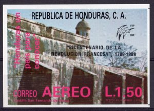 HONDURAS 1989 Sc#C782 FRENCH REVOLUTION BICENT.Souvenir Sheet Imperforated MNH