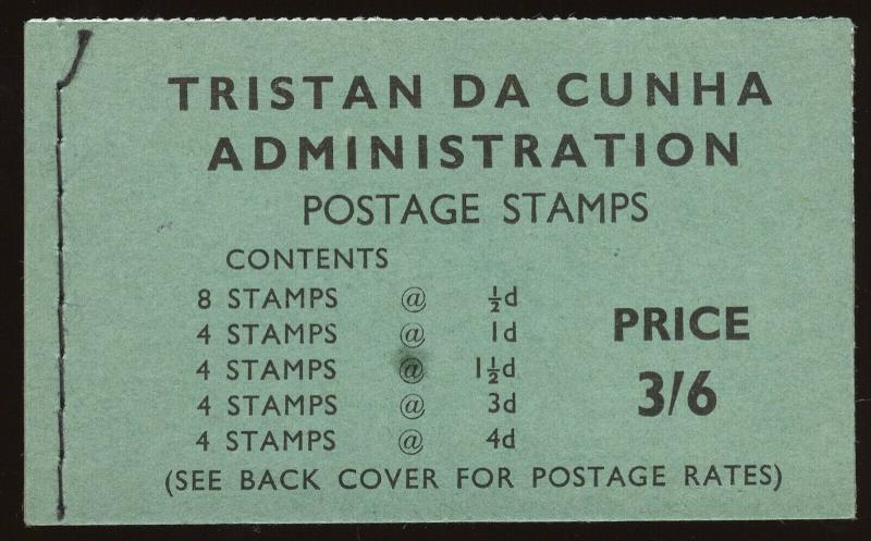 Tristan da Cunha  Sc #28a, 29a, 30a, 33a, 34a  BOOKLET  MNH.  2017 SCV $21.85