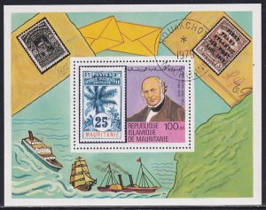Mauritania 1979 Sc 419 Sir Rowland Hill Ships Boats Mauritanie Stamp SS CTO NH