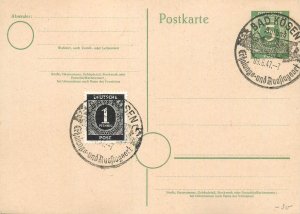 E0053 German postal stationery post-war era Bad Kösen 1947