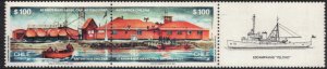 CHILE 1987 Arturo Prat Naval Base Anniversary; Scott 743a; MNH