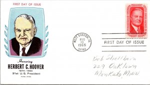 FDC 1965 SC #1269 Fluegel Cachet - West Branch, IA - Single - F61653