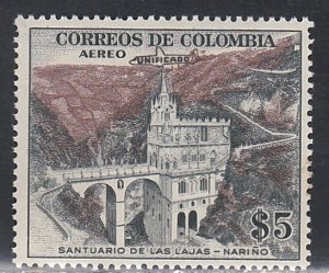 Colombia # C345, Small Airplane Overprint,  Mint NH, 1/3 Cat.