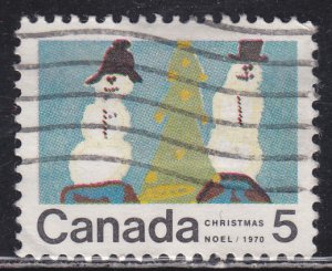 Canada 523 Snowman & Christmas Tree 5¢ 1970