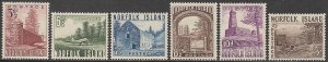 EDSROOM-14762 Norfolk Island 13-18 NH & LH 1953 Complete Scenes CV$58