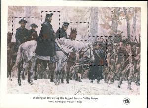 United Sates #1689 Washington Reviewing His Ragged Army at Valley Forge MNH