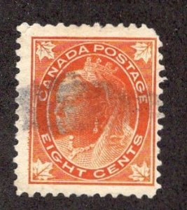 Canada #72 Used  *Minor Fault* ~jm-1423