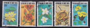 Burkina Faso 601-605 Flowers 1982