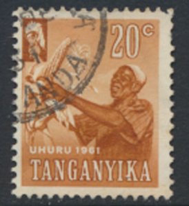 Tanganyika SG 111  Used 1961 Independence  Harvesting Maize SC# 48  See scan