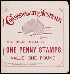 AUSTRALIA 1909 Commonwealth of Australia £1 booklet cat $30,000. 2 recorded.