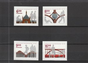 Denmark  Scott#  1562-1565  MNH  (2011 Copenhagen Central Railway Station)