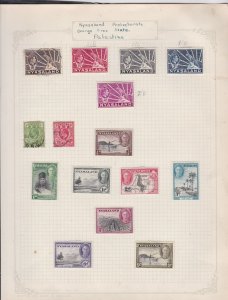 nyasaland protectorate orange free state palestine stamps page ref 17401