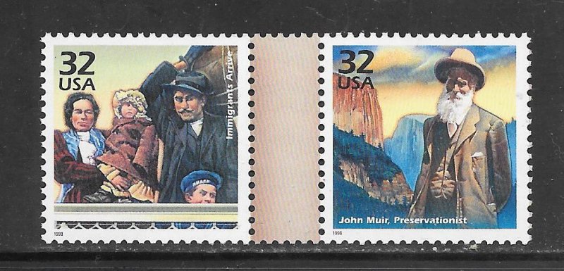 #3182I-J MNH Gutter Pair