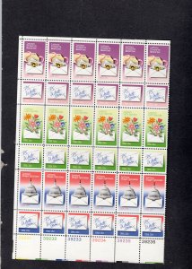 Scott # 1805-1810  unused MNH Plate Block   of 36