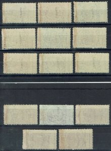 SOUTH AUSTRALIA 1886 QV POSTAGE & REVENUE SET SPECIMEN WITH VARIETY PERF 10 