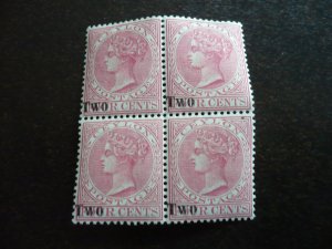 Stamps - Ceylon - Scott# 145 - Mint Never Hinged Block of 4 Stamps