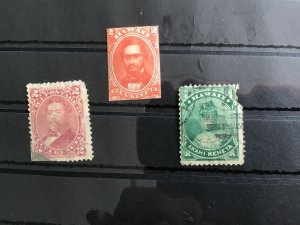 Hawaii 1864 Cut Stamp & Damaged Stamps R44126 