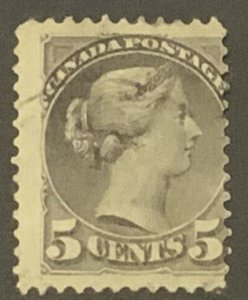 CANADA  1889 5c SG106 USED