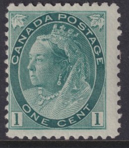 Canada #75 Queen Victoria QV 1¢ 1898-1902 MNH Sc CV $100.00