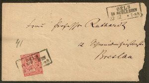 North German Confederation 1869,Sc.#16 used on cover