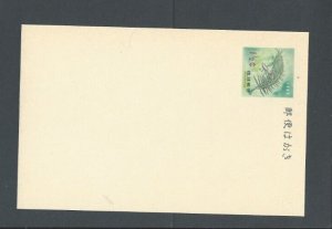 Ryukyu Island 1967 Postal Card UX32 W/Graphics On Back Mint