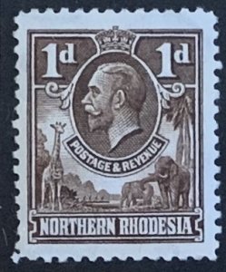 NORTHERN RHODESIA 1925 PENNY  SG2 UNMOUNTED MINT