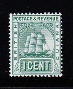 Album Treasures British Guiana Scott #  160  1c Colony Seal (Ship)  Mint  LH