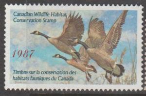 Canada Scott #FWH3 Duck Stamp - Used Single