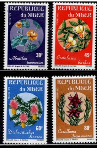 Niger Scott 266-269 MNH** flower set