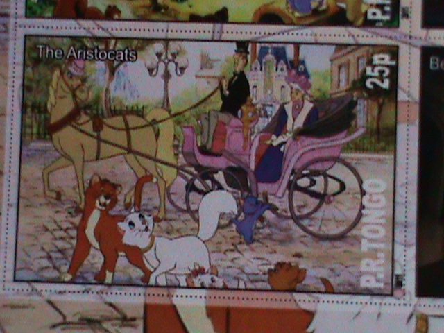 ​TONGA STAMP-FAMOUS DISNEY MOVIES-CARTOON-MNH STAMP SHEET #5