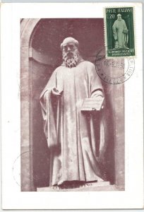 59157 - ITALY - POSTAL HISTORY: MAXIMUM CARD 1950 - MUSIC Guide of Arezzo-