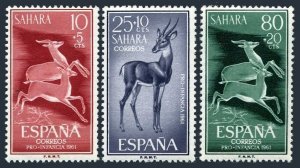 Spanish Sahara B64-B66, MNH. Michel 221-223. Mountain Gazelles, 1961.