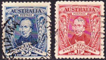 Australia #104-05 used Sturt