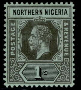 NORTHERN NIGERIA GV SG48, 1s black/green, LH MINT.