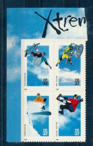 USA 1999 EXTREME SPORTS SELF ADHESIVE BLOCK MNH 