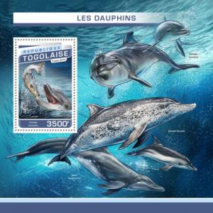 TOGO 2016 SHEET DOLPHINS MARINE LIFE tg16506b